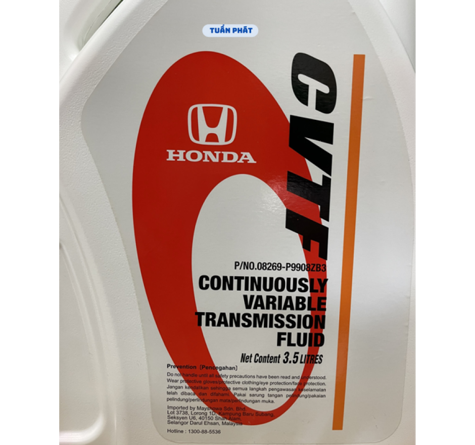 Nhớt hộp số tự động Honda CVTF Continuously Variable Transmission Fluid 3.5 Lít