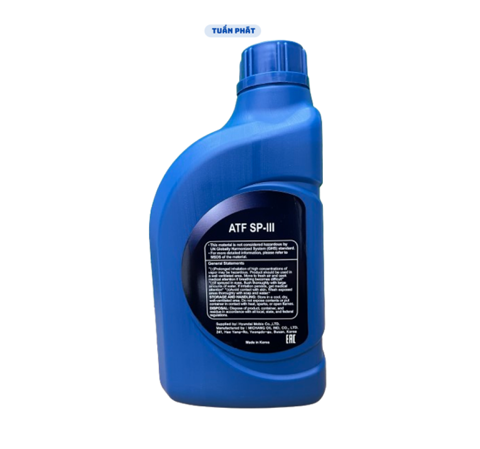 DẦU HỘP SỐ TỰ ĐỘNG HYUNDAI KIA ATF SP-III (1 LÍT)