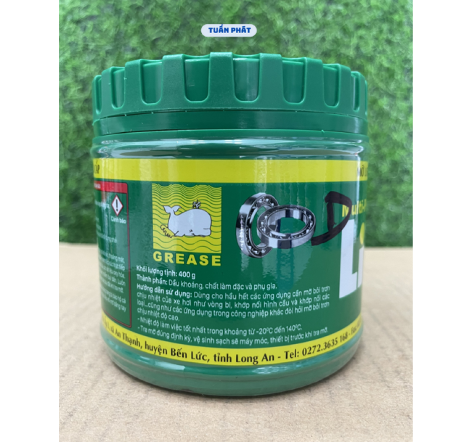 Mỡ Mekong chịu nhiệt cao LITOL 3 400g đa chức năng bôi trơn vòng bi, bạc đạn, khớp nối