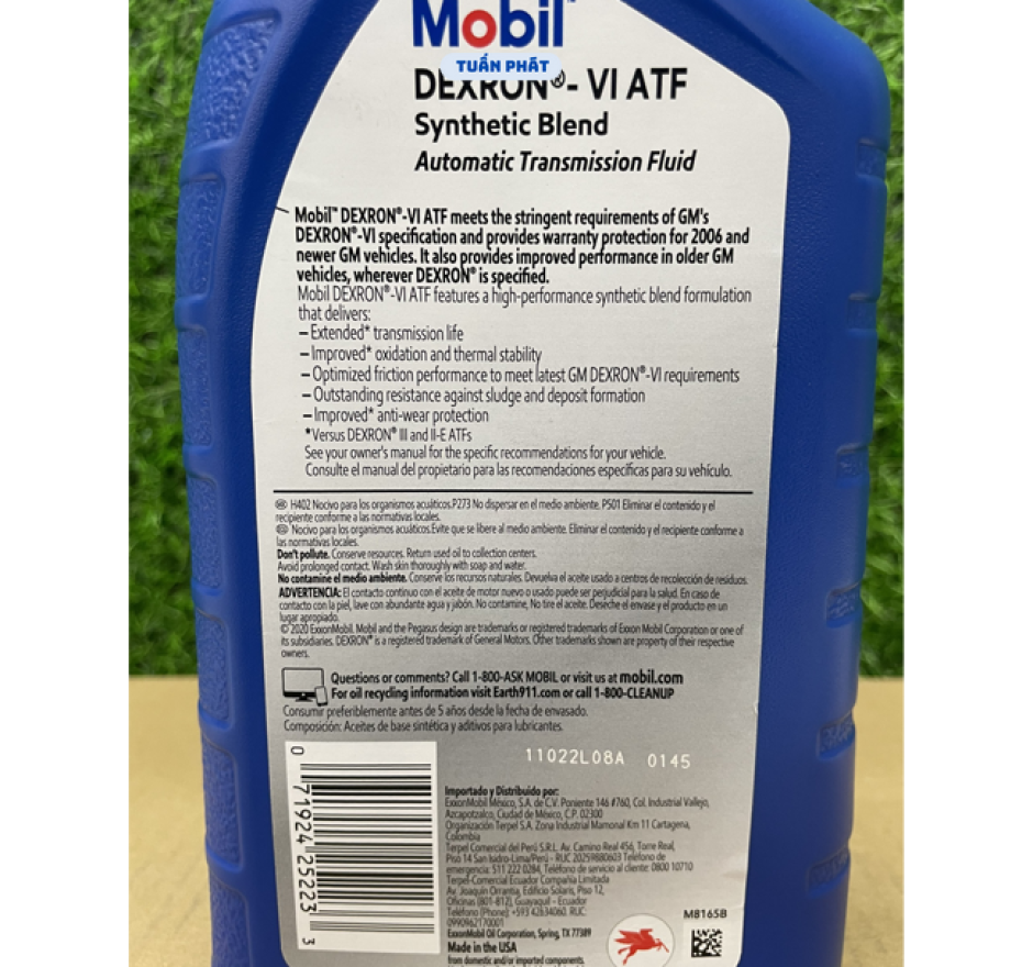 Dầu hộp số tự động cao cấp Mobil Dexron VI ATF 1L