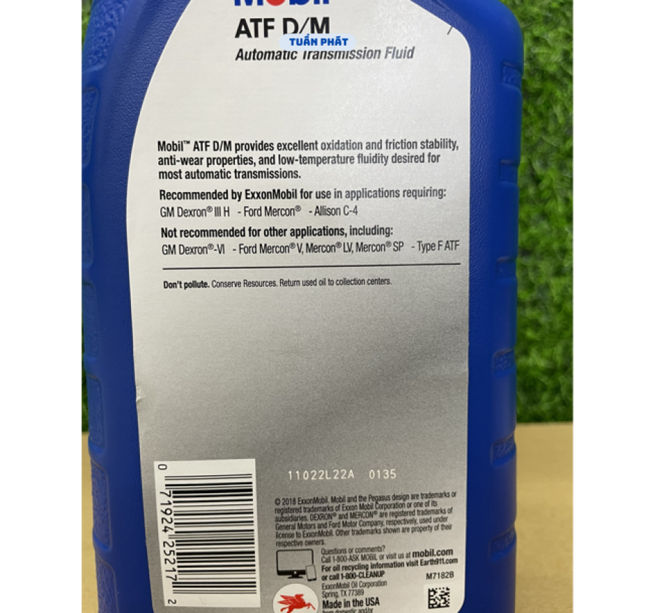 Dầu hộp số Mobil ATF D/M 1L