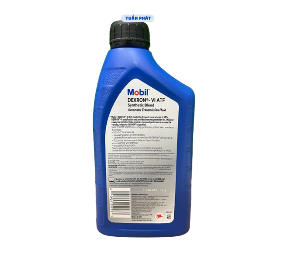 Dầu hộp số tự động cao cấp Mobil Dexron VI ATF 1L