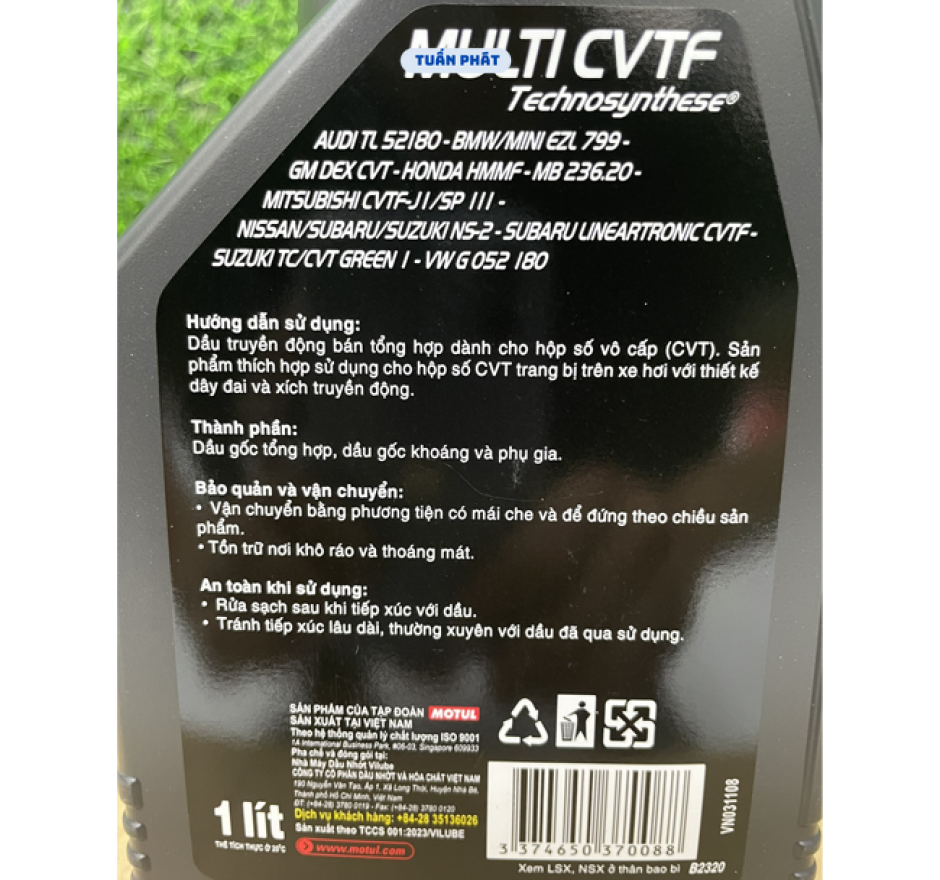 DẦU MUILTI CVTF MOTUL CHO HỘP SỐ VÔ CẤP (1 Lít)