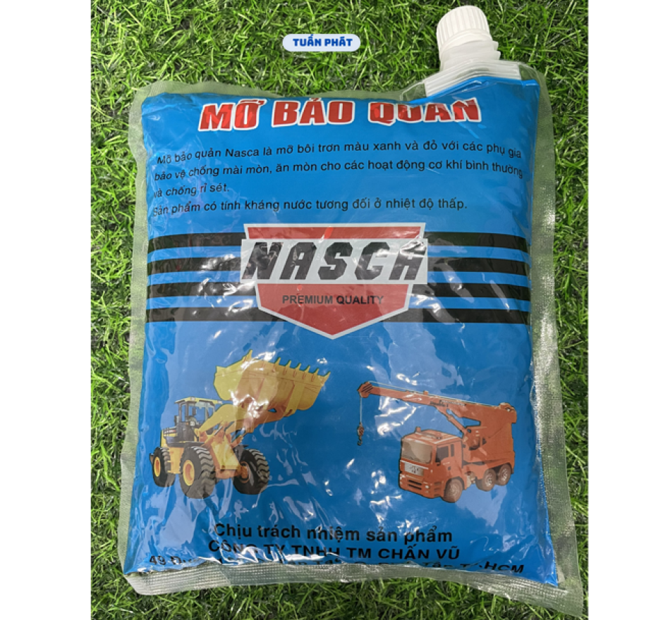 MỠ BÒ NASCA MỠ BẢO QUẢN BÔI TRƠN VÒNG BI BẠC ĐẠN .. CHỐNG GỈ SÉT CHỐNG ĂN MÒN 1Kg (Bịch xanh)