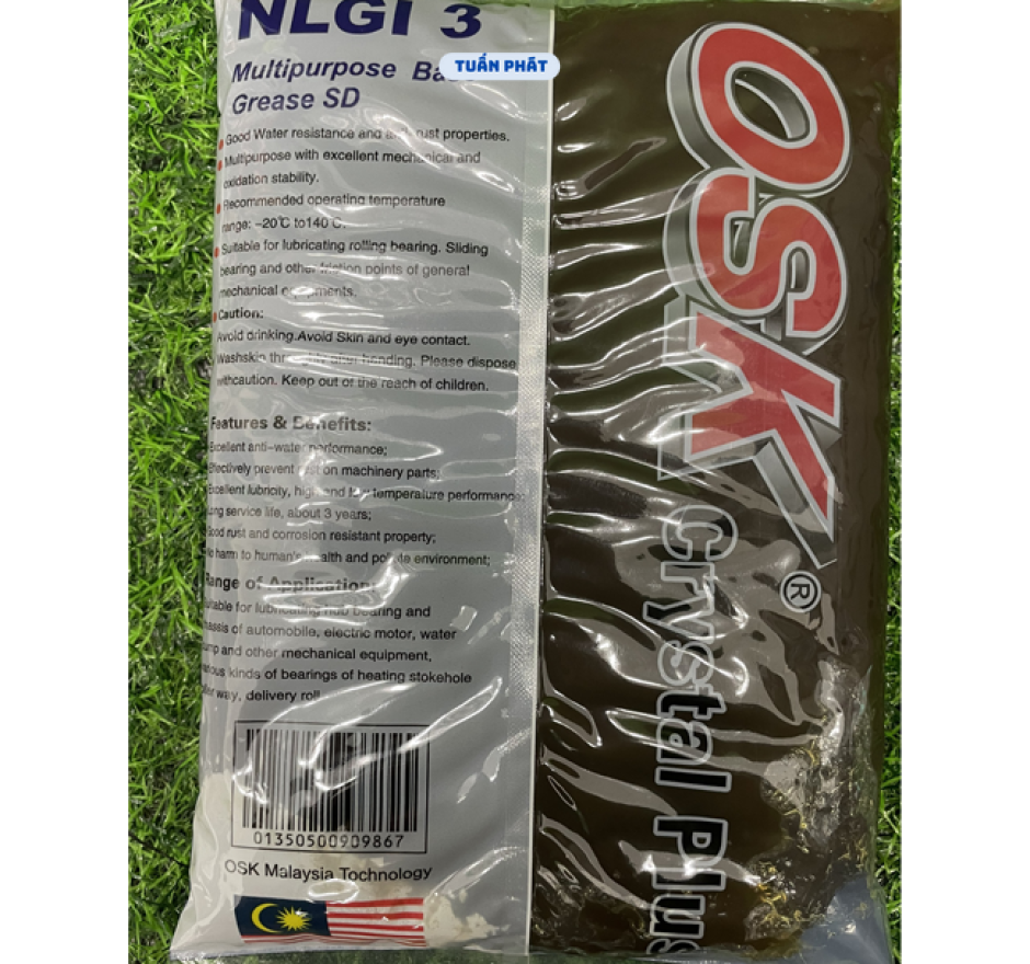  Mỡ bôi trơn bạc đạn OSK Crystal Plus mỡ bò , mỡ chịu nhiệt đa năng 1 kg