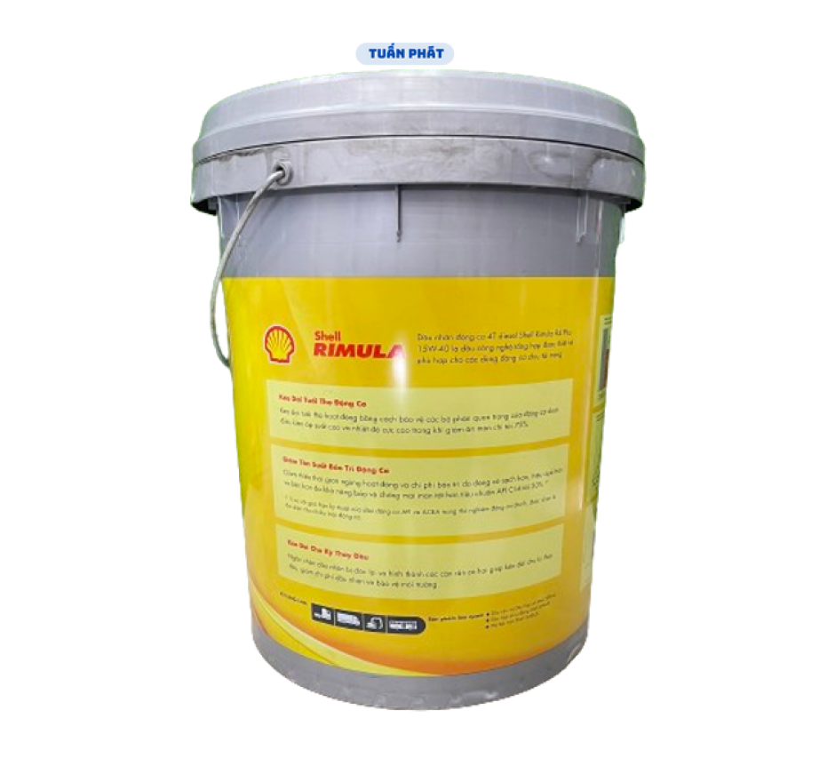 Nhớt Shell RIMULA R4 Plus 15W40  18LÍT