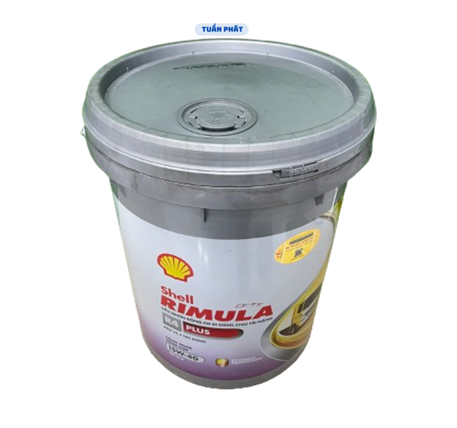 Nhớt Shell RIMULA R4 Plus 15W40  18LÍT