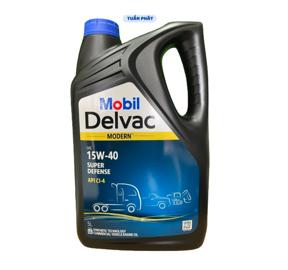 Dầu nhớt Mobil Delvac Modern 15W40 super defense 5 lít
