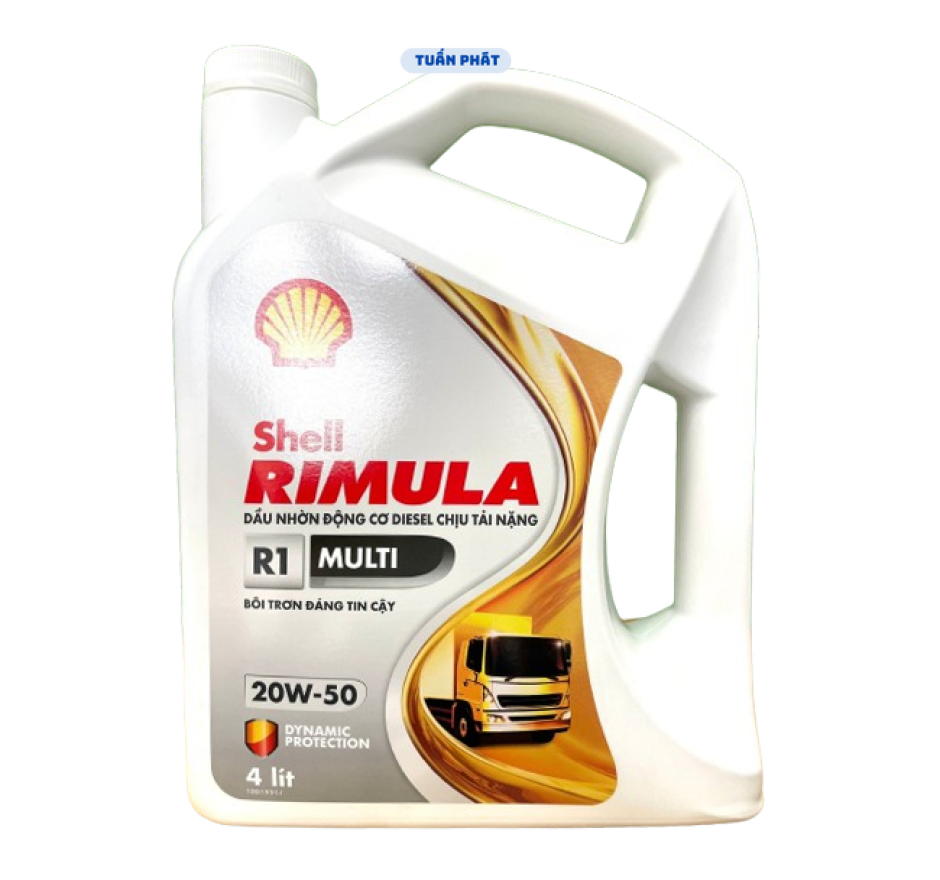 Nhớt Shell Rimula R1 Multi 20W50 4LÍT