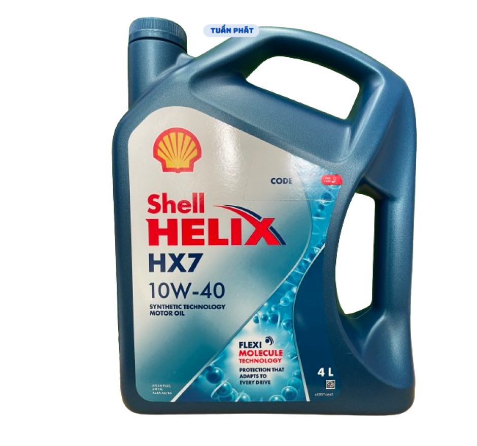 Nhớt Shell HELIX HX7 10W40 4 lít