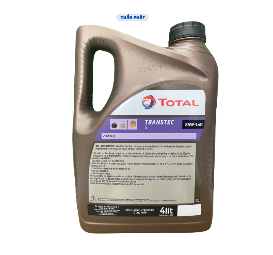 Dầu truyền động TOTAL TRANSTEC 5 85W-140 4 LÍT